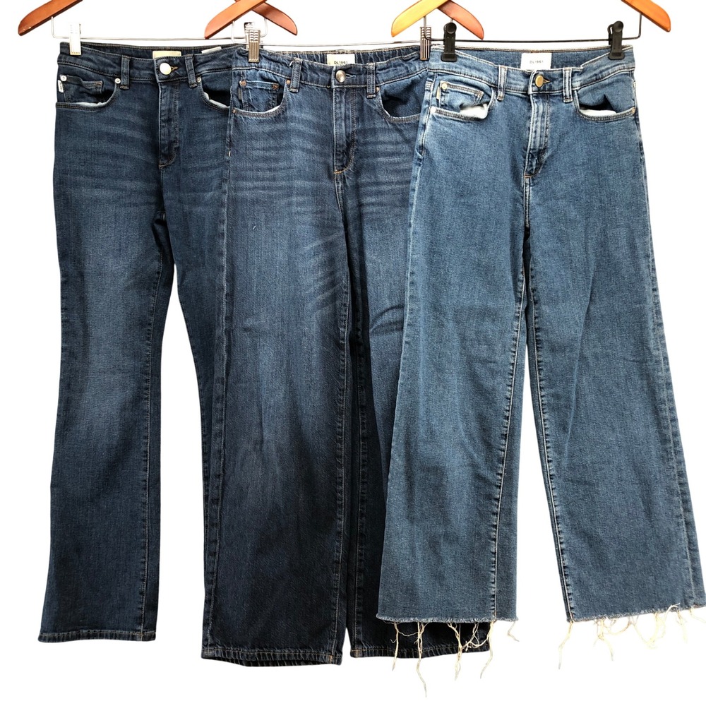 DL1961‎ Jeans Bundle Girls 16 Blue Lily Wide Leg Claire Boot High Rise 3 Pack